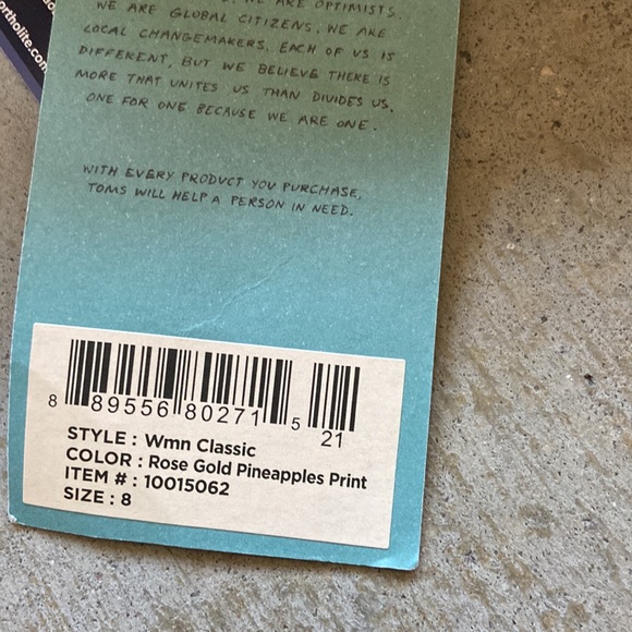 Womens Toms size 8 - Picture 4 of 4